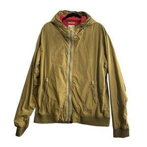 GANT Rugger Men Full Zip Hood Windbreaker Sz XXL Green Preppy Sportswear 81-27